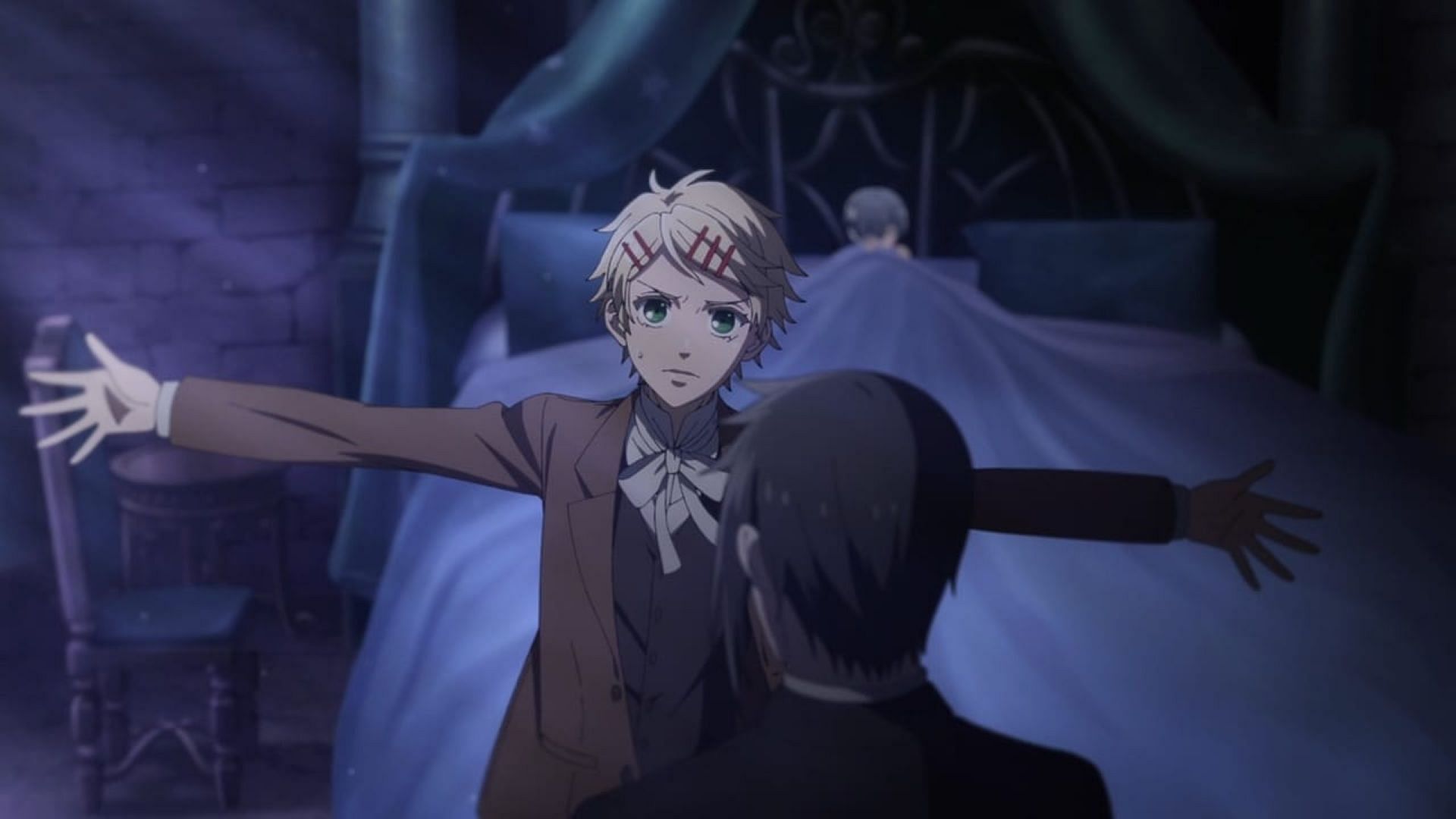 Finnian protects Ciel (Image via Cloverworks)